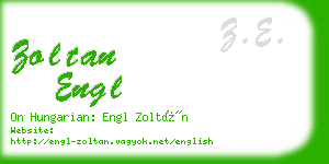 zoltan engl business card